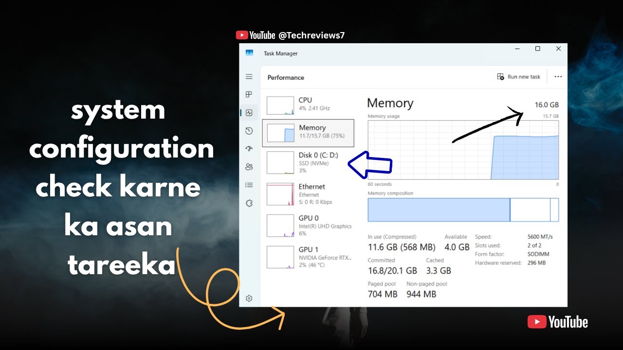 how to check system configuration in windows 11 | #techreviews7 - YouTube