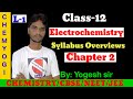 Class 12/Chapter 2/Electrochemistry/Syllabus overviews/By Yogesh sir