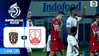 Bali United Vs Persis Solo  Line Up U0026 Kick Off  Bri Super League 202526