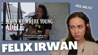 FELIX IRWAN When We Were Young | Vocal Coach Reacts (& Analysis) | Jennifer Glatzhofer