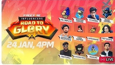 Free Fire Bangladesh Influencer's Road To Glory Tournament😮😎