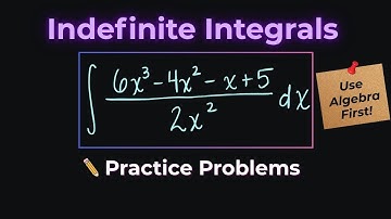 Indefinite Integrals Using Algebra | Distribute, Rewrite, and Apply the Power Rule