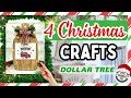 DIY farmhouse Christmas decorations | Dollar Tree DIY CHRISTMAS CRAFTS 2023