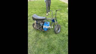 Part 1 transforming the power fist into a dragster #minibikes #drag #racing #cute #johndeere #green