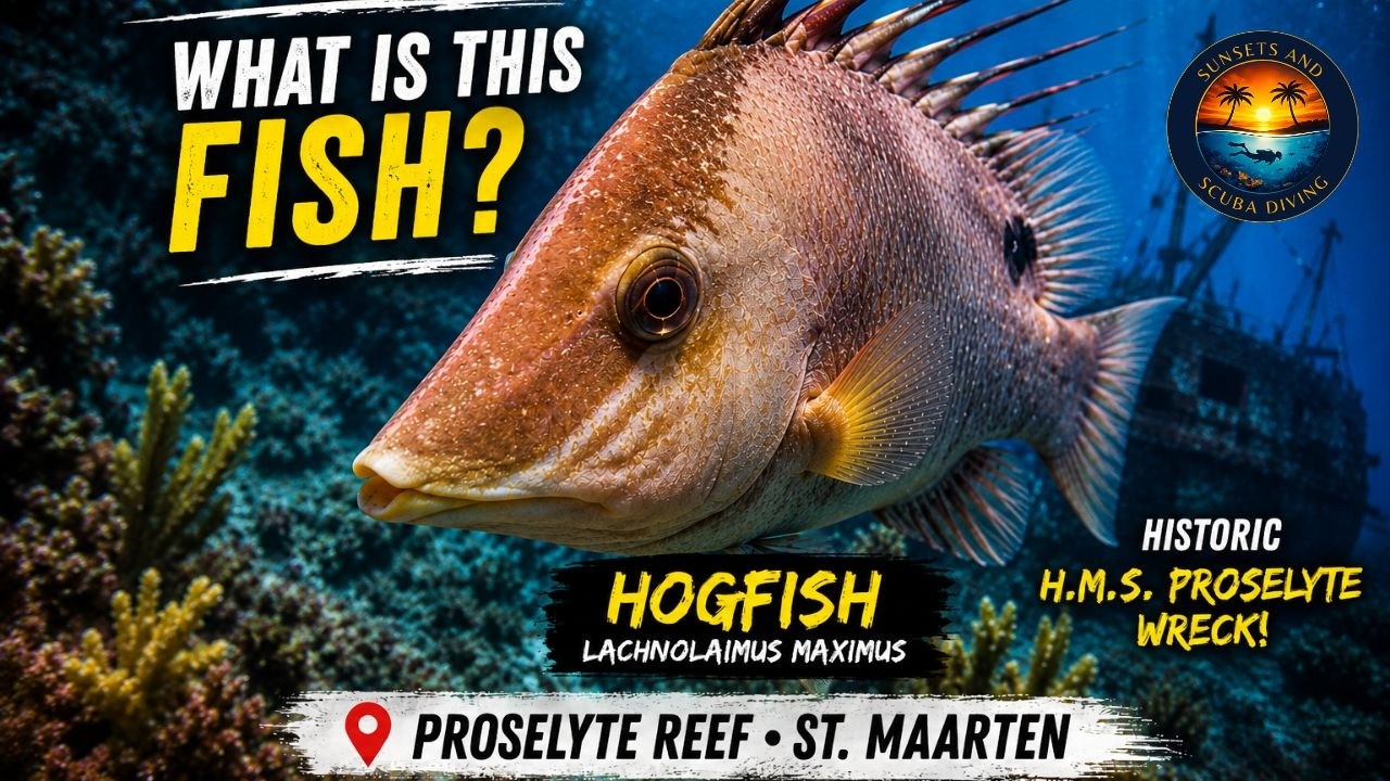 Sint Maarten Scuba: Yellowtail Snapper, Hogfish & Stingray Close-Up