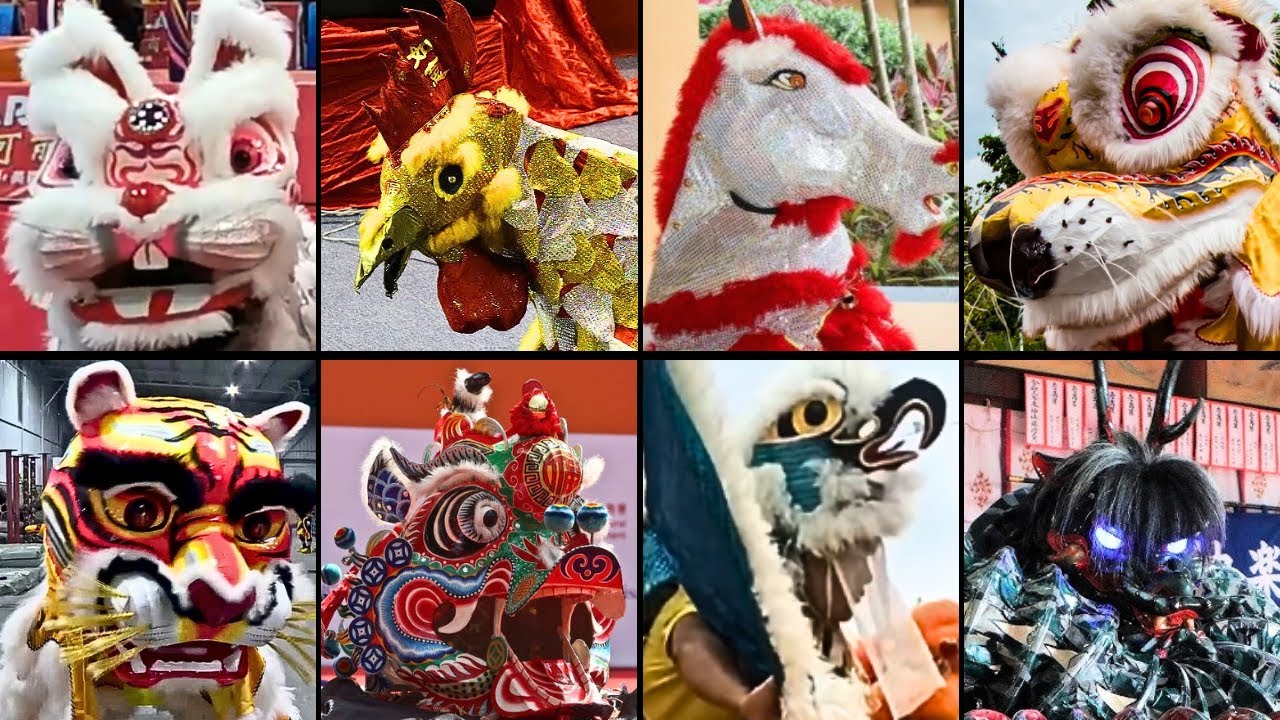 Barongsai Besar Tak Hanya Singa Loh..!! Ada Barongsai Kuda, Kelinci, Tikus, Jerapah dan Lainya