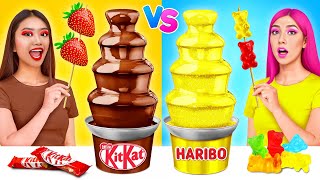 Chocolate Fountain Fondue Challenge | Food Battle by ToonDO Challenge