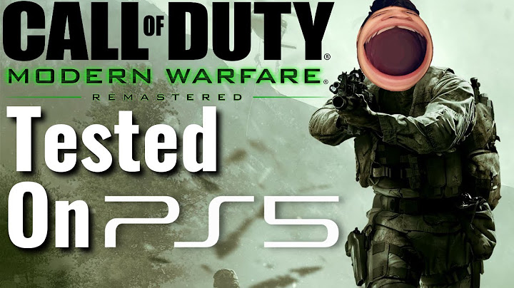 Will Call of Duty: Modern Warfare Remastered be on PS5?