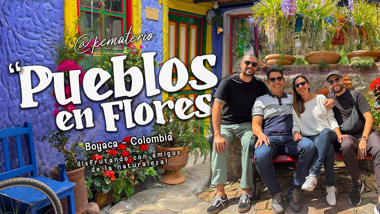 🌺 Un Paseo por el Colorido Pueblito Boyacense - Flores Plantas y Artesania de Terracota