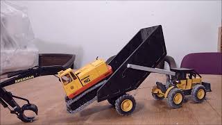 Loading, transport and unloading of the Akerman H12 excavator, microhydraulic, scale 1:50, RC