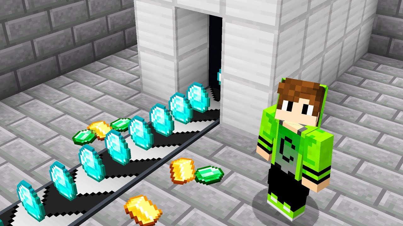 CRIEI uma FÁBRICA de MINERAÇÃO no Minecraft - YouTube