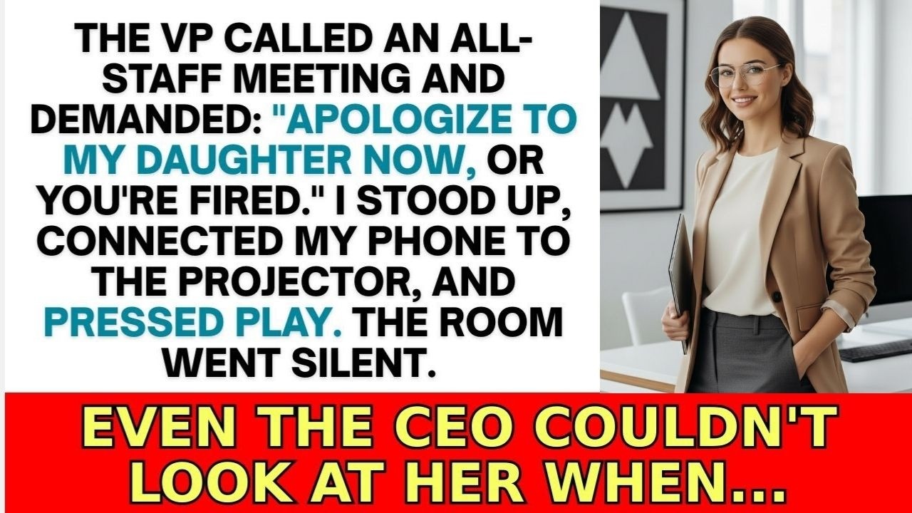 The VP Demanded I Apologize To Her Daughter In Front Of Everyone - So I Played The Recording
