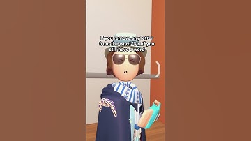 If You Remove Any Letter From Seat 💀 - #recroom #recroomshorts #shorts