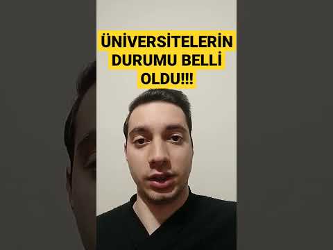 ÜNİVERSİTELERİN DURUMU BELLİ OLDU!!! (Üniversiteler açılacak mı?)