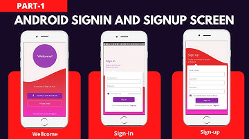 Login SignUp UI screens in android studio| Android development in hindi
