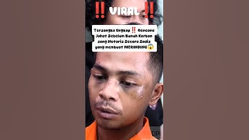 KEJAM & SADIS! Kesaksian Langsung Pelaku Pembunuhan Notaris#viralvideo #shorts