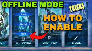 HOW TO PLAY OFFLINE MOBILE LEGENDS | How To Enable Offline Mobile Legends