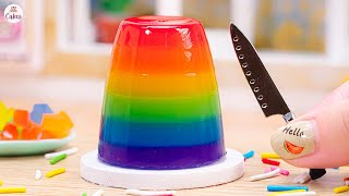 Tasty Rainbow Jelly Cake🌈1000+ Miniature Rainbow Cake Recipe🌞Best Of Rainbow Cake Ideas