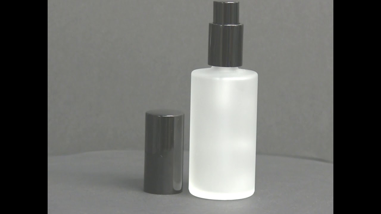 2 oz (60ml) Frosted Cylinder Glass Bottle with Treatment Pumps YouTube