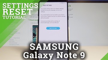 How to Reset Settings on SAMSUNG Galaxy Note 9 - Restore Default Settings