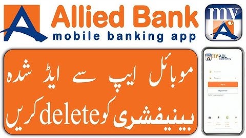 How to delete a beneficiary from abl mobile app | Remove beneficiary from Abl | remove ABL payee |
