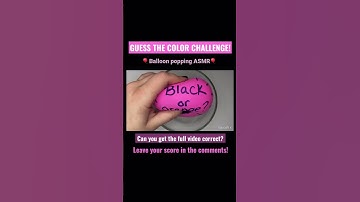 Guess The Color Inside Challenge! | #guessthecolor #slime #asmr #balloonpopping #asmrshorts