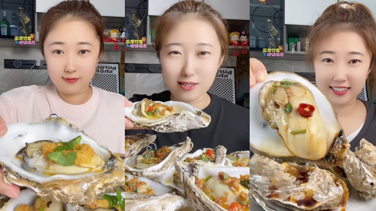 Asmar challenge Eating Seafood 🦞🦞Shrimp🍤🦐 Crap 🐙🦑 Squid (1Mukbbang)#oysters #salmon #shrimp #lopster