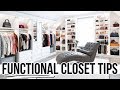 10 Tips for a FUNCTIONAL Walk-In Closet or Dressing Room