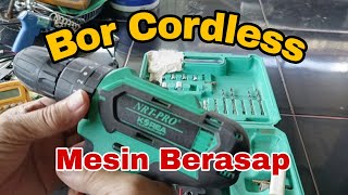 Review Kerusakan Bor Cordless NRT Pro DC-340, Problem Motor Berasap