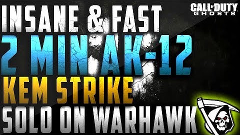 COD Ghosts: INSANE 2 MIN FAST KEM STRIKE w/ AK-12 |  How To Get Fast KEM Strikes!