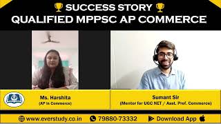 Interview with Ms. Harshita Patidar | Qualified MPPSC Asst. Prof. Commerce Exam