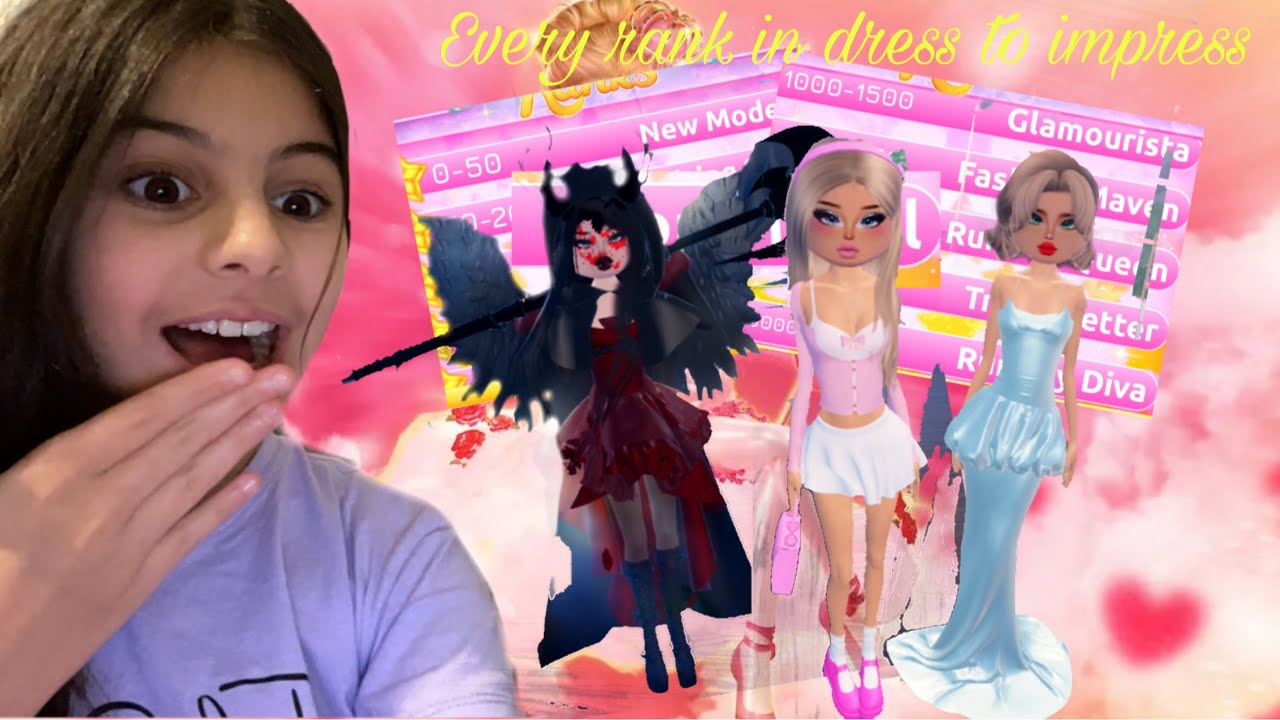 All the ranks in Dress To Impress! - YouTube