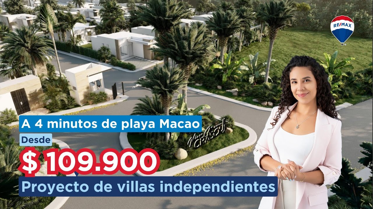 🏡 Villas Independientes a SOLO 4 MINUTOS DE PLAYA MACAO, PUNTA CANA 🌴