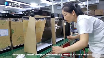 RECHI |Acrylic Counter Display Cabinet &Showcase|Acrylic E-Cigarette Retail Display Cabinet For Vape