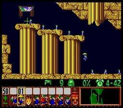 Lemmings - Fun Level 2 Solution