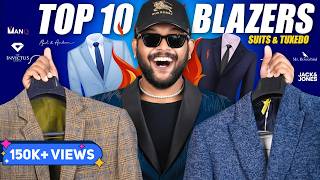 Top 10 Best Blazers/Coat For Men (Wedding, Office, Events) Suit Blazer Haul Review 2025 | ONE CHANCE