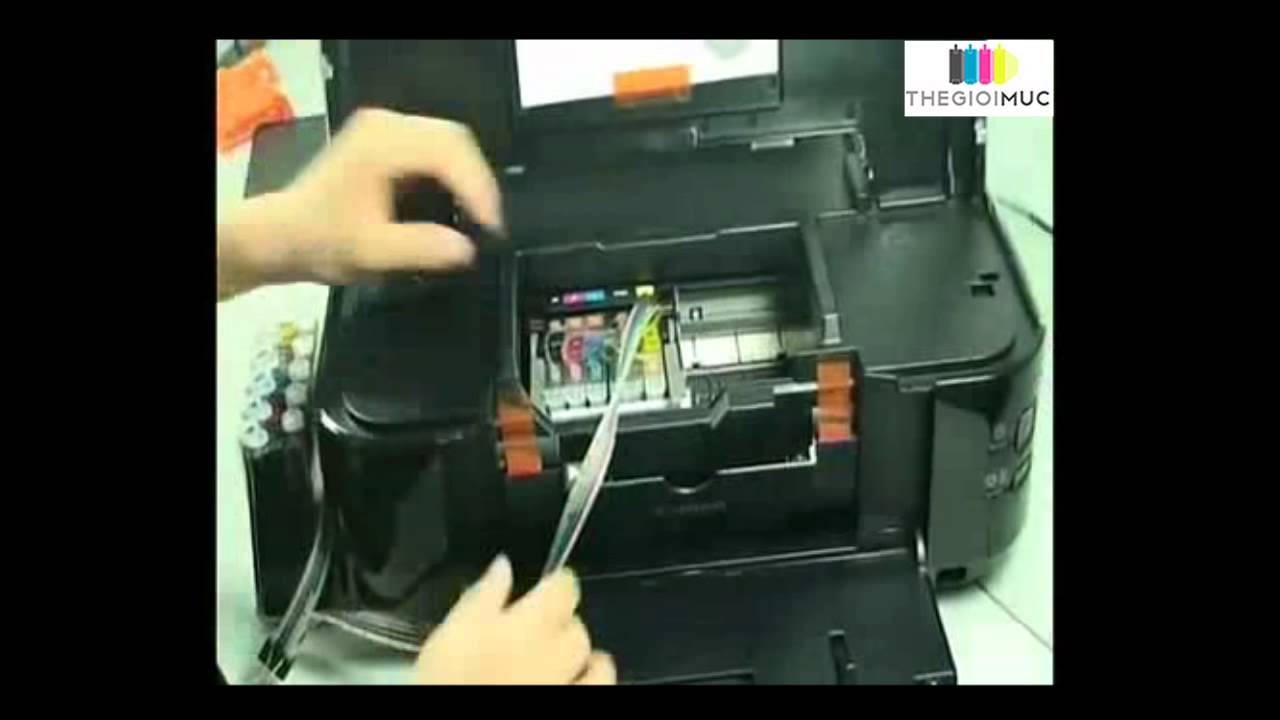 Canon Ip4500 Es Ist Kein Druckkopf Installiert Lắp đặt mực in liên tục cho máy in Canon iP4300 iP4500 - YouTube