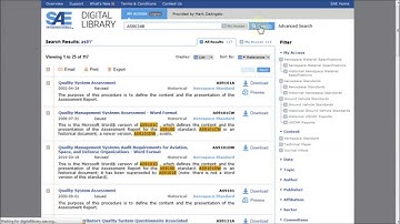 How to Search for a Known Standard on SAE