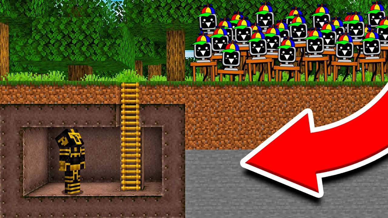 BASE SECRETA VS APOCALIPSIS DE SPRUNKI MR FUN COMPUTER EN MINECRAFT 😱