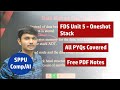 FDS | Unit 5 | Stack | SPPU S.E. Comp & A.I. | Oneshot
