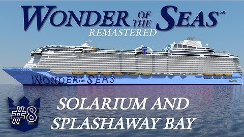 How to build Wonder of the Seas in Minecraft! [REMASTERED] | Part 8- The Solarium and Splashaway Bay