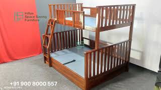bunker bed with hydraulic storage |  Bunk bed manufacturer in Bangalore |