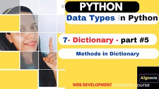 Python Tutorial - Dictionary - Part 5 - Methods #python #tutorial #programming #online #education