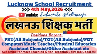 Apply Today‼️Fresh Teaching Jobs #lucknow #vacancy #teachingjobs 