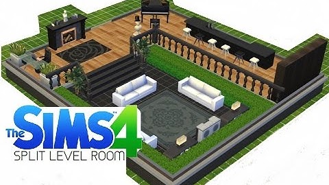 ►Sims 4 - How to make a SPLIT LEVEL ROOM