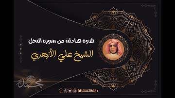 تلاوة هادئة لما تيسر من سورة النحل بصوت القارئ الشيخ علي الأزهري