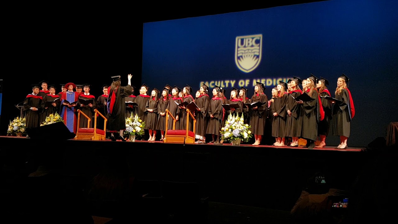 UBC Medicine 2018 Graduation: Choir singing For Good