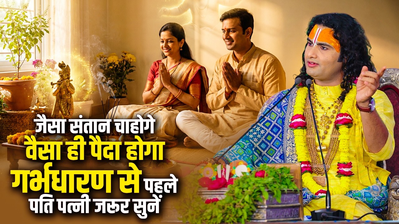 जैसा संतान चाहोगे वैसा ही पैदा होगा | गर्भधारण से पहले पति पत्नी जरूर सुनें | अनिरुद्धाचार्य जी