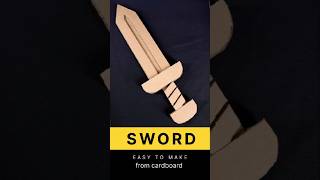 How to Make an Easy Cardboard Sword (Free Template)