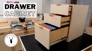 DIY Drawer Cabinet | Drawer Making and Installation \/\/ Plans available